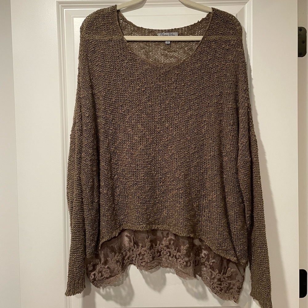 Brown Knit Sweater